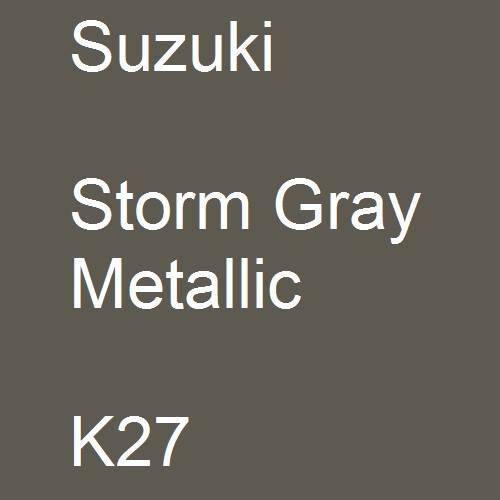 Suzuki, Storm Gray Metallic, K27.